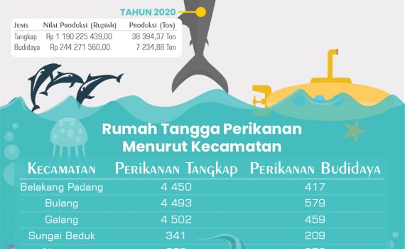 Infografis Bidang Perikanan Kota Batam Tahun 2020