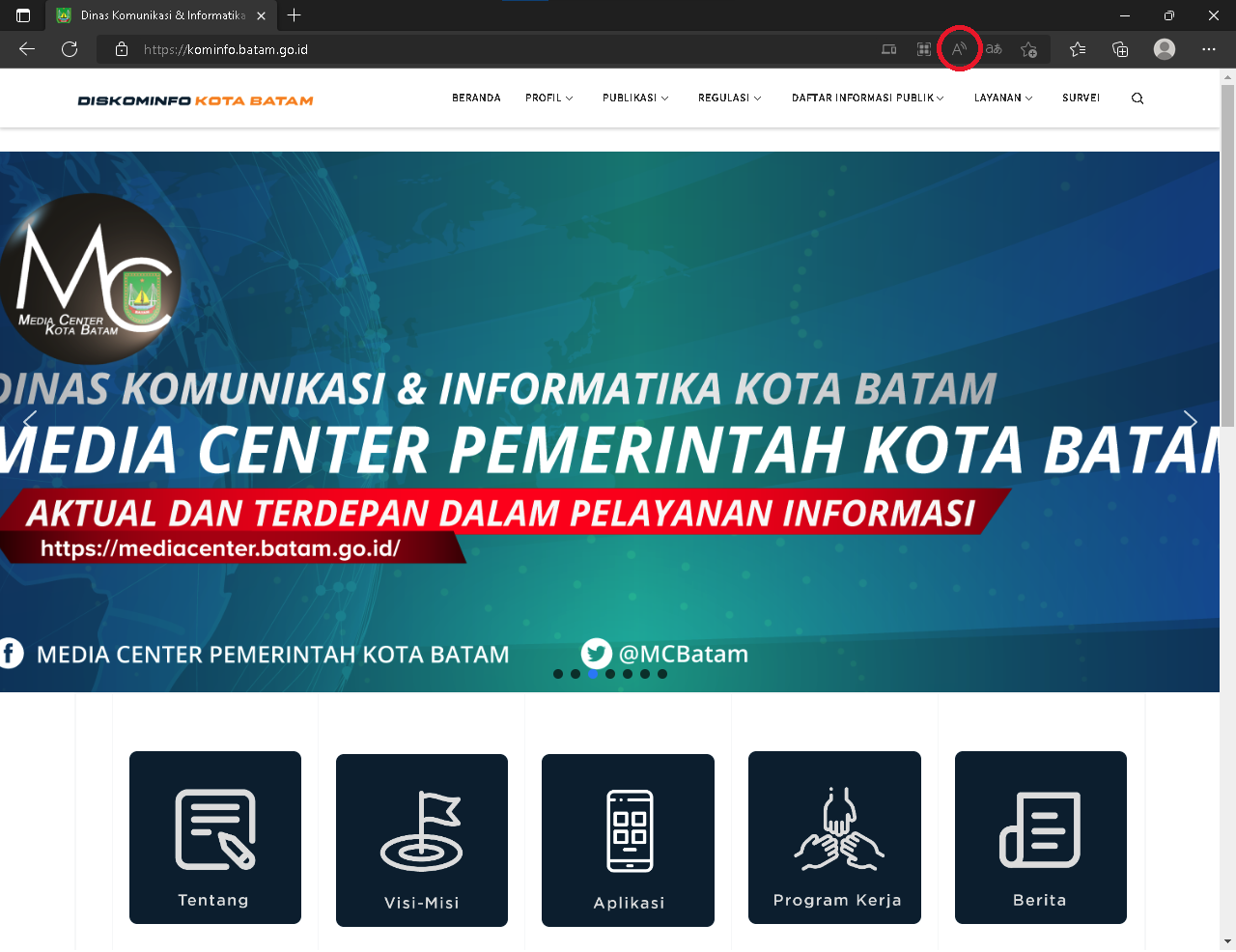 Disabilitas dinas komunikasi informatika