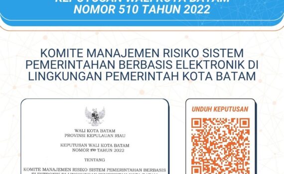 Komite Manajemen Risiko Sistem Pemerintahan Berbasis Elektronik di Pemko Batam