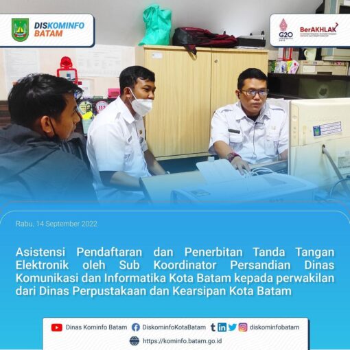 Asistensi Pendaftaran dan Penerbitan Tanda Tangan Elektronik