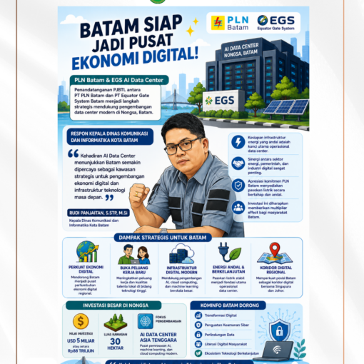Kadis Kominfo Batam Apresiasi Investasi EGS AI Data Center, Perkuat Posisi Batam sebagai Pusat Ekonomi Digital