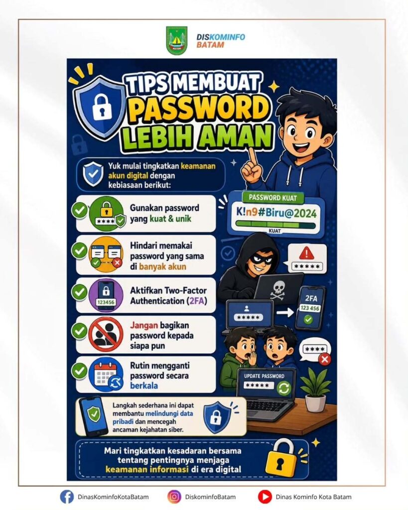 Password Lemah Bisa Jadi Pintu Masuk Kejahatan Siber!