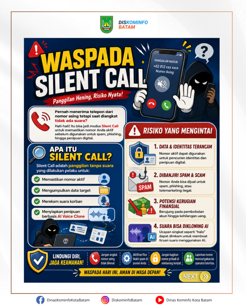 WASPADA SILENT CALL! Panggilan Hening, Risiko Nyata!