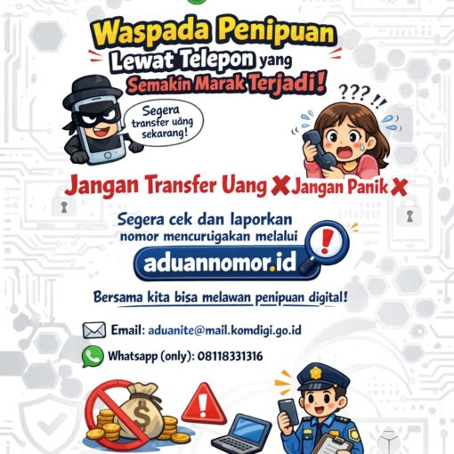 Waspada penipuan lewat telepon yang semakin marak terjadi! Jangan mudah percaya jika ada nomor tidak dikenal yang tiba-tiba menghubungi Anda dengan berbagai alasan.