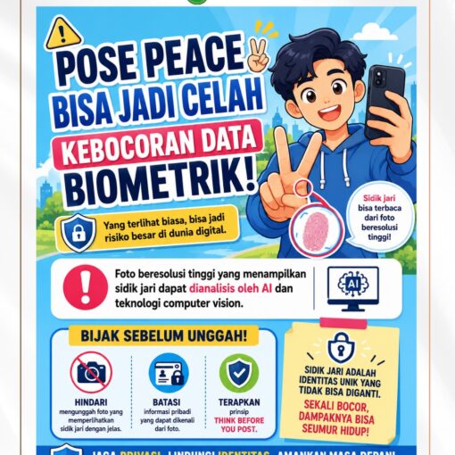 🔍 Pose Peace ✌️ Bisa Jadi Celah Kebocoran Data Biometrik