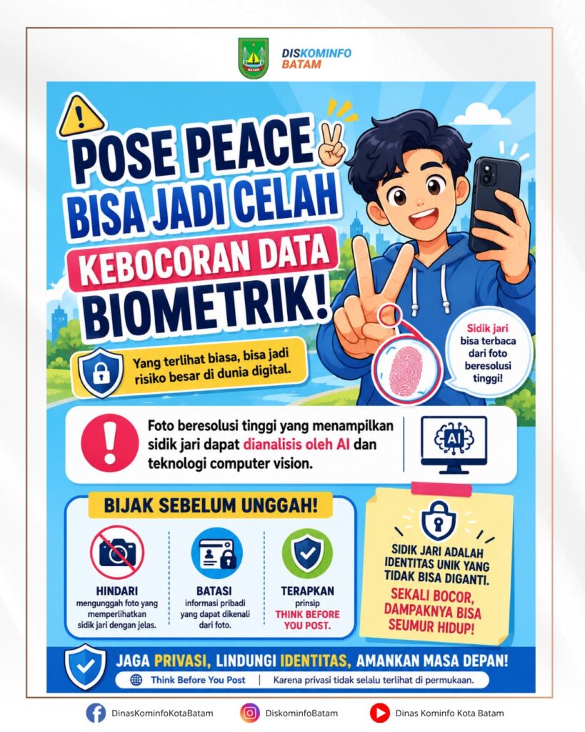 🔍 Pose Peace ✌️ Bisa Jadi Celah Kebocoran Data Biometrik