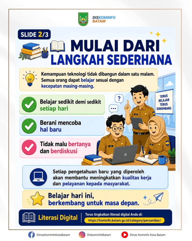 ASN MAJU DIMULAI DARI KEMAUAN BELAJAR - Jangan Takut Belajar Teknologi