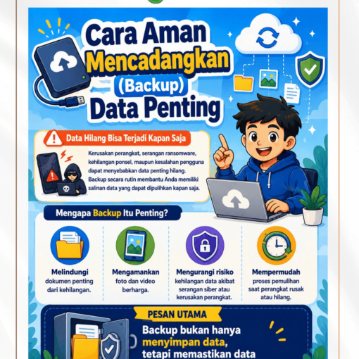 Cara Aman Mencadangkan (Backup) Data Penting💾 Data Hilang Bisa Terjadi Kapan Saja