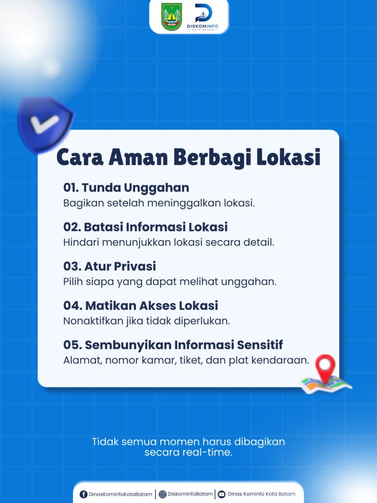 BAHAYA MEMBAGIKAN LOKASI SECARA REAL-TIME DI MEDIA SOSIAL