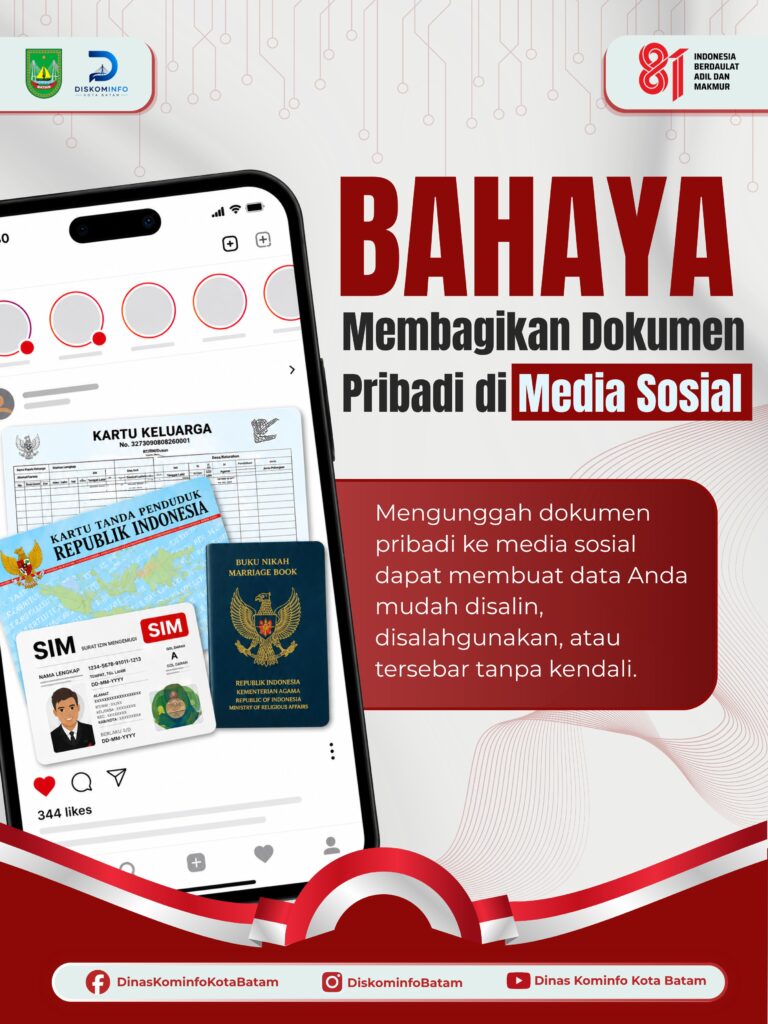 🚨 Bahaya Membagikan Dokumen Pribadi di Media Sosial