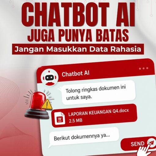 Chat bot AI juga punya batas, jangan masukkan data rahasia