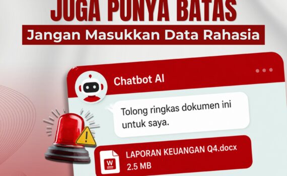 Chat bot AI juga punya batas, jangan masukkan data rahasia