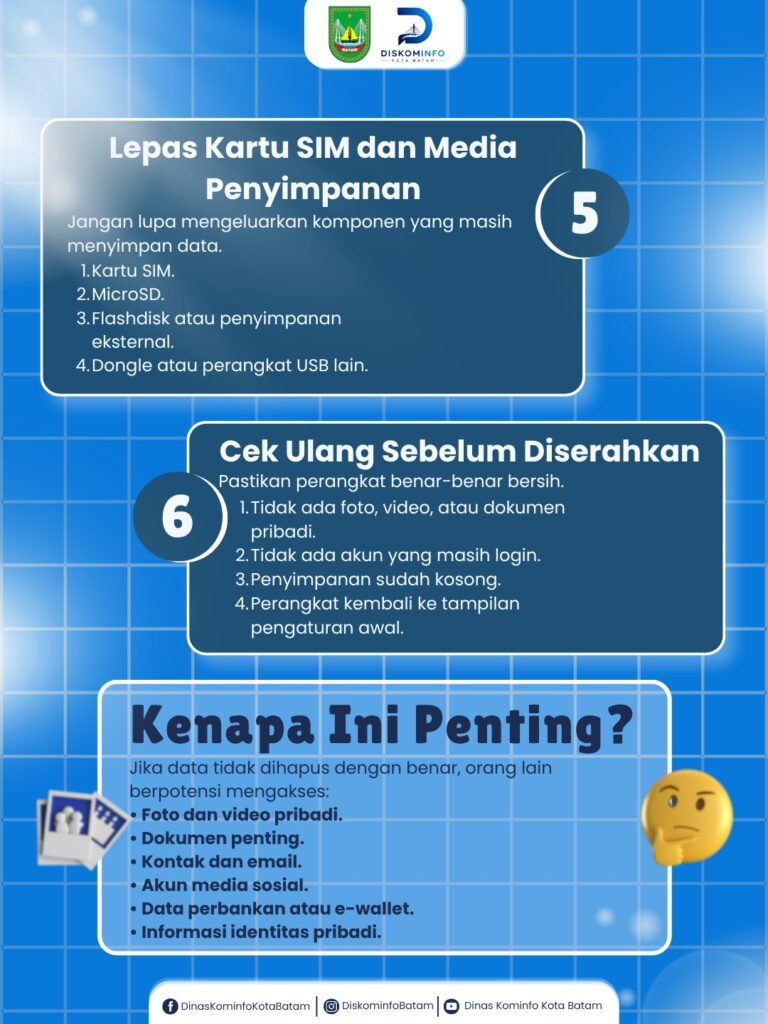 Cara Menghapus Data Sebelum Menjual HP atau Laptop