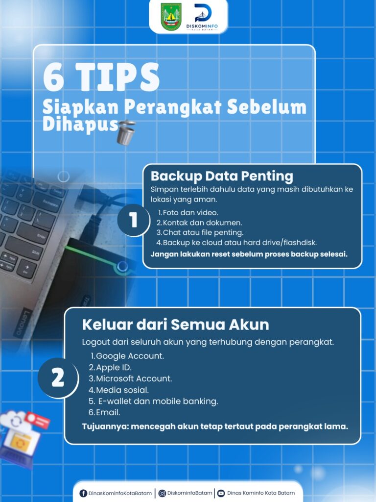 Cara Menghapus Data Sebelum Menjual HP atau Laptop